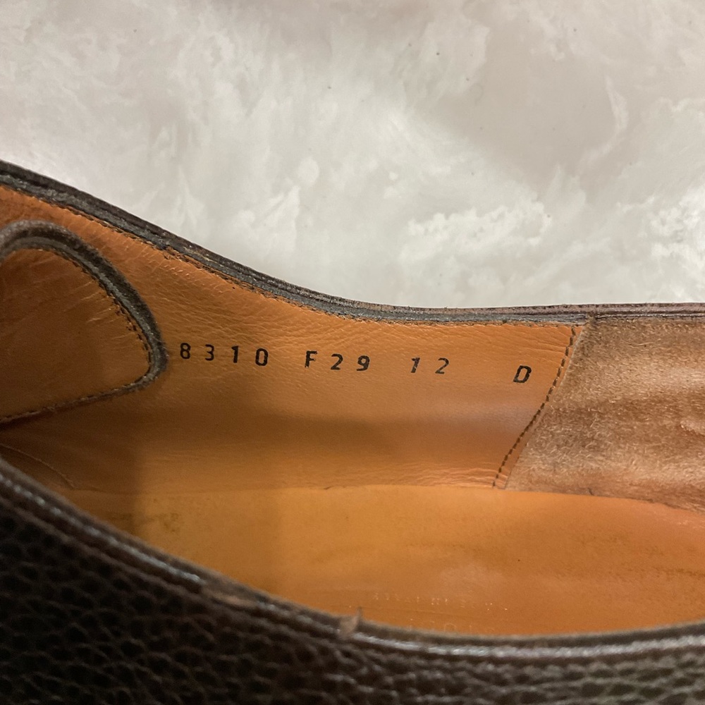 Ferragamo Studio Oxford Cap Toe, Brown, Lace-up Leather, Size 12 D. Excellent! - Picture 6 of 16